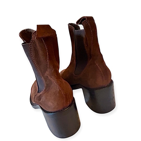 Barbara Barbieri  Made in Italy Chelsea Leather Suede Ankle Booties Size Eu 37 - Picture 8 of 12